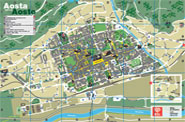 Mapa de Aosta