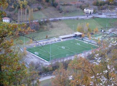 Il centro sportivo visto dall'alto