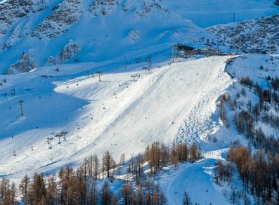 Winterskigebiet Courmayeur Mont Blanc