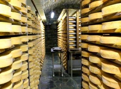 Les salles d'affinage des fromages
