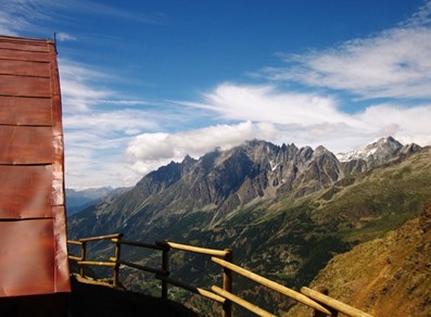 Panorama dal bivacco Chentre-Bionaz