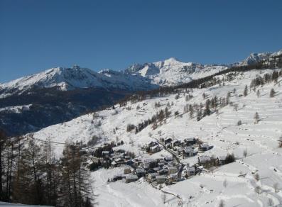 Panorama di La Magdeleine in inverno