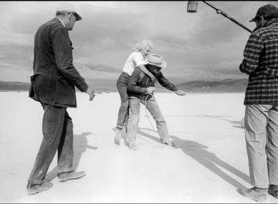 On the set of "The Misfits", Nevada, USA, 1960