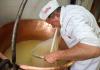 Producción de queso fontina