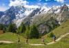 Vista sul Monte Bianco dalla Val Ferret