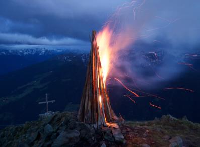 St Peter and Paul bonfires at Mont Saron