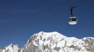 Mont Blanc cable cars 