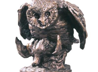 Gufo con preda, 1957-1958, bronzo, 23 esemplari, 2