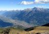 Vista de Aosta desde Punta Chaligne