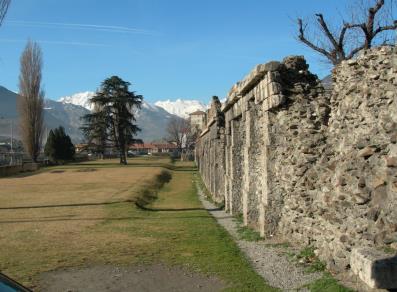 La cinta muraria di Aosta