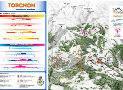 Torgnon cross-country ski map
