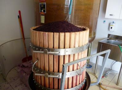 Maquinaria para la trituración de uvas