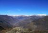 Panorama in late autumn on the Matterhorn, Monte Rosa and Central Valley