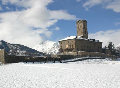 Château de Sarre en hiver