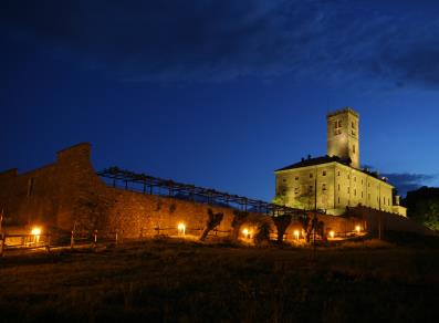 Castello di Sarre in notturna