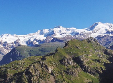 View over the Monte Rosa massif