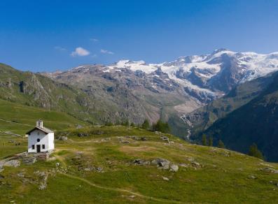 St Anne's Chapel and Monte Rosa
